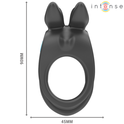 INTENSE | Dual‑Motor Remote‑Controlled Vibrating Ring | Waterproof, USB Rechargeable, Soft Silicone