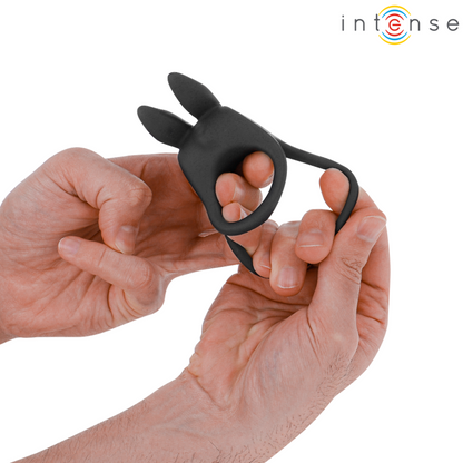 INTENSE | Dual‑Motor Remote‑Controlled Vibrating Ring | Waterproof, USB Rechargeable, Soft Silicone